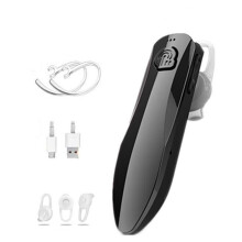 Bluetooth Headset Wireless Headphone Noise Cancelling Long Lasting Battery Dual Microphone Voice Prompt Function Handsfree Earpiece Multipoint