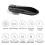 Bluetooth Headset Wireless Headphone Noise Cancelling Long Lasting Battery Dual Microphone Voice Prompt Function Handsfree Earpiece Multipoint 2