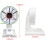 Security Camera Mount ABS Dome Wall Bracket for Indoor Outdoor CCTV with Adjustable Angle 2