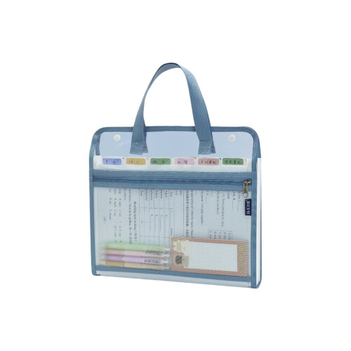 Clear PVC File Organiser Sorting Folder Expandable Document-A 4
