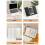 Adjustable Reading Stand With Page Clips Textbooks Stand-grey 2