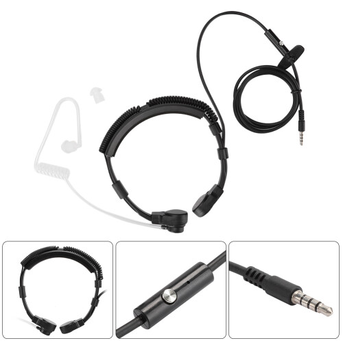 Ακουστικά hands-free με δάχτυλο PTT, γενικής συμβατότητας, μείωση θορύβου φόντου, 2