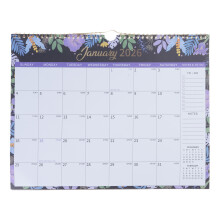 Wandkalender 2025–2026,-Lila Blütenblüte
