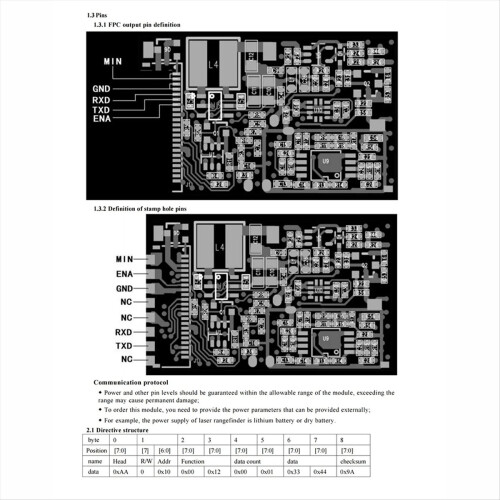 High Precision Laser Distance Measuring Module Factory Infrared Ranging Module Sensor Module 10 Meters 2