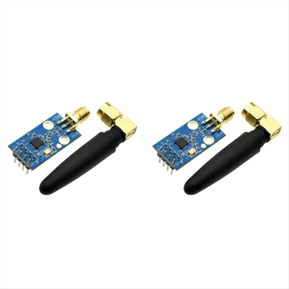 Cc1101 Wireless Module With Sma Antenna Wireless Transceiver Module For 433Mhz Enhanced Range Communication 2 Sets 4852240148426