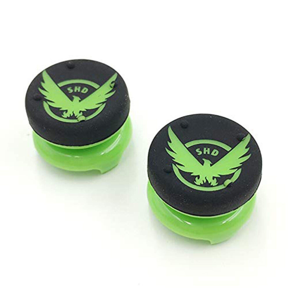 Thumb Grips Silicone Joystick Caps AntiâSlip Cover Set For Enhanced Gaming Precision For Ps4 Controller Green 9189345632778