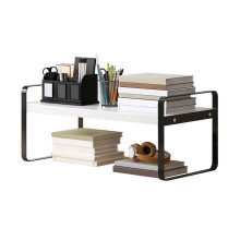 Stapelbares Schreibtisch-Organizer-Regal,-30 einlagig schwarz
