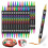 12 Stück Acryl-Marker, doppelseitiger Pinselspitze, 5