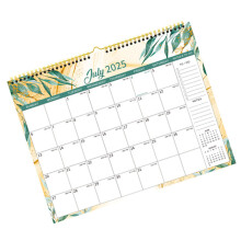 2025-2026 Wall Hanging Calendar Twin-Coil-Orange leaf quicksan