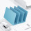 Desk Bookend ABS Book End 3 Section Book Organiser Book-White 2