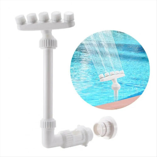 Fonte para piscina enterrada, compatível com todos os modelos, ajustável, com cascata e aspersor. 2
