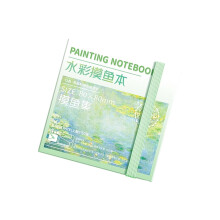 Reisaquarel schetsblok met verf en palet Artist aquareldagboek-B
