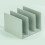 Desk Bookend ABS Book End 3 Section Book Organiser Book-White 7