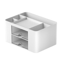 Large Capacity 5 Compartments Desktop-Snow Mountain White