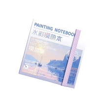 Artist Watercolor Journal With Paint and Palette 80x80mm-A
