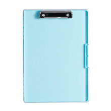 Dubbellaags dossiermap met klembord Waterbestendig-Fris blauw