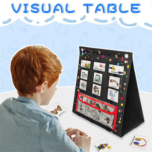 Visual Schedule Chart for Kids Toddler Autism-Polka Dots 1
