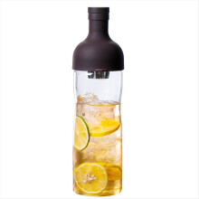 Cafetera de vidrio manual para café frío, cafetera portátil para café frío, para preparar café helado y té de frutas en verano, 800 ml