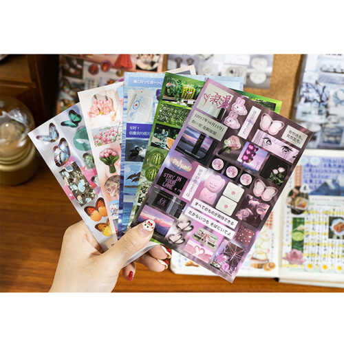 Esthetische sticker Scrapbooking sticker gestanst sticker- 4 1
