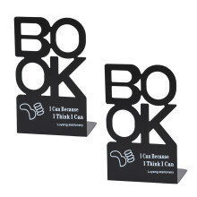 Extrémités de livre en lettres ajourées, 2 pièces, pour-Noir