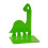 2 Pcs Metal Bookends Book Support Rack Decorative-Light Green 7