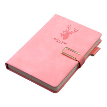 Cahier d'écriture épais, carnet de réunion pour étudiants,- rose