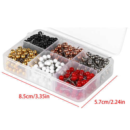 1800/510Pcs Ball-shape Push Pin Thumb Tacks for Bulletin-  1 1