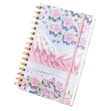 Un carnet de notes à 5 spirales, carnet de notes papillon,-2