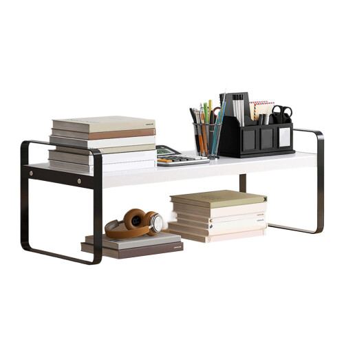 Space Saving Desktop Organiser Shelf Metal-50 single layer blac