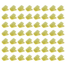 100Pcs Clear File Clip Square Colorful Paper Clip Paper-8