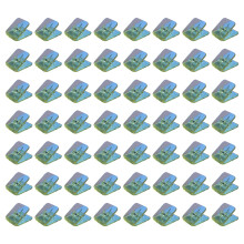 100 stuks doorzichtige paperclip vierkante kleurrijke-3