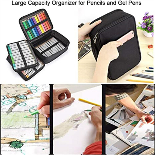 300 Slots Pencil Bag Practical Pencil Case Pencil-grey 2