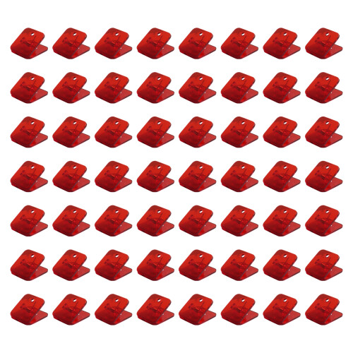 Pinces à papier transparentes, 100 pièces, pour sac-7