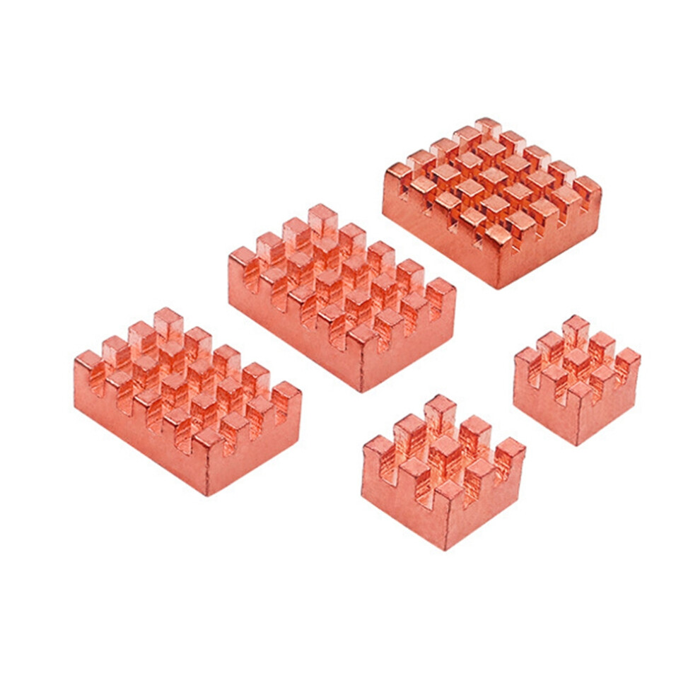 1Set Pure Copper Heat Sinks Cooler Radiators Heatsink Module Cooling Kit For Openwrtone Dev Board Accessories 4852240145166
