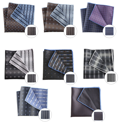 Unique Pocket Handkerchief with Jacquards Pattern-FJ005 1