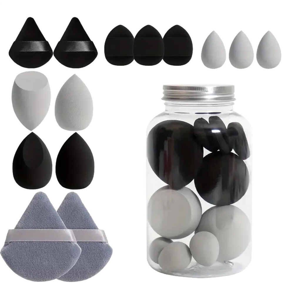 Makeup Sponge Set, Soft MultiShape Sponges for Seamless Foundation and Powder