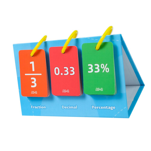 Tableau à feuilles mobiles de fractions et d'équivalence,