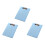 Folding Clipboard with Clear Pocket Leather Clipboard-Sky Blue 1