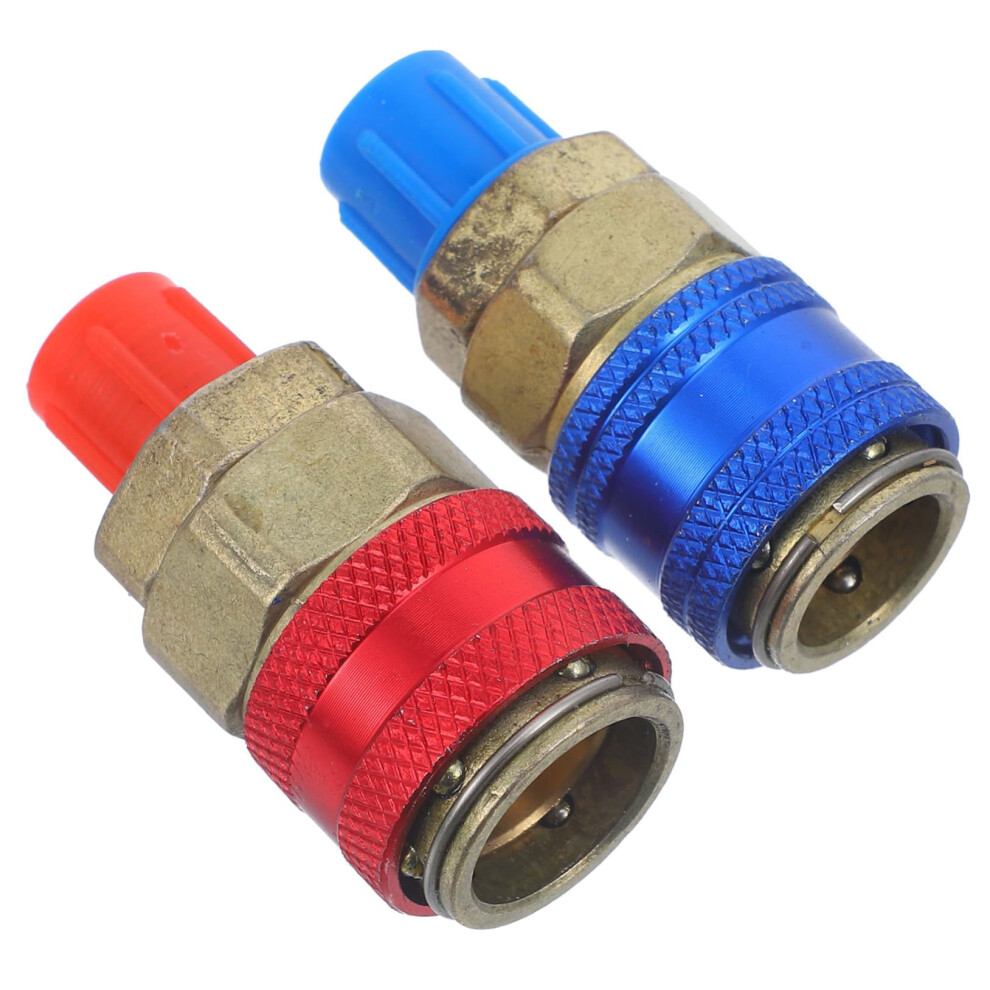 Copper Ac Quick Connect Coupler Pair Leakproof Corrosionresistant Automotive Air Conditioning Adapter 9426802879469