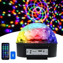 Bluetooth Disco Party Light Ball with Remote, 7 Color LED Stage Lighting for Dance Karaoke Home