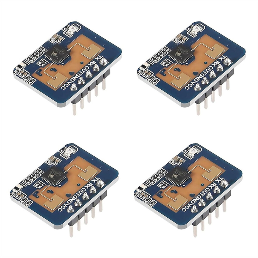 4Pcs Ld2410c Human Presence Radar Sensor Module Hlk-Ld2410 Millimeter Wave Non-Contact 24Ghz Ism Band Serial Port 4852240153086