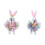 Easter Rabbit Flower Hoop Accessory Delicate Easter-blue rabbit 2
