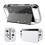Capa protetora para Nintendo Switch OLED, capa rígida transparente com glitter e design dividido para Joy-Con, compatível com dock, de boa 1