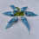 50pieces Simulation Bird Ornament Artificial Birds Fine-Blue 6