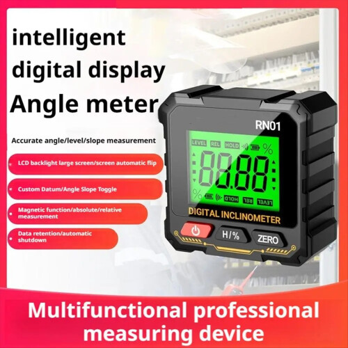 Multi-Functional Digital Display Inclinometer High Precision Magnetic Inclinometer Box Slope Angle Measurement Ruler 1