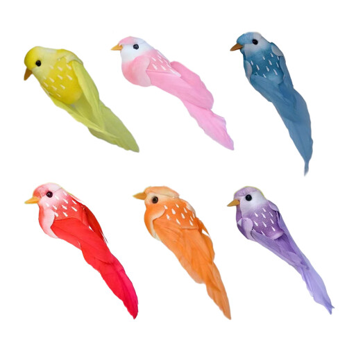 Beautifully Crafted Artificial Birds Decorative Animal-Red 1
