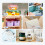 D110 Upgraded Version Mini Label Maker Machine,Portable Bluetooth Thermal Printer,for Office Home Kitchen School, White 6