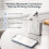 D110 Upgraded Version Mini Label Maker Machine,Portable Bluetooth Thermal Printer,for Office Home Kitchen School, White 4