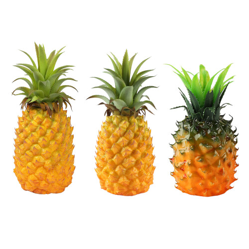 Large Artificial Pineapple Fruit Ornament Yellow-small 1