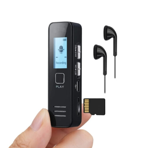 Compact Voice Recorder, Digital Mini Recorder with Auto Noise Cancellation & Multi-function Present for Classes Meetings, Good Quality, Good Quality